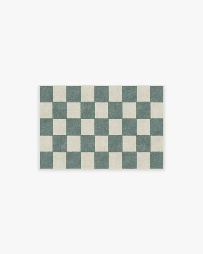 Jaque Checkered Slate Green Rug