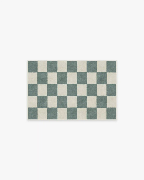 Jaque Checkered Slate Green Rug