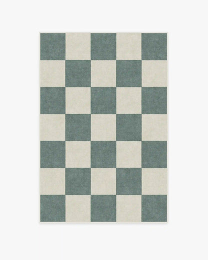 Jaque Checkered Slate Green Rug