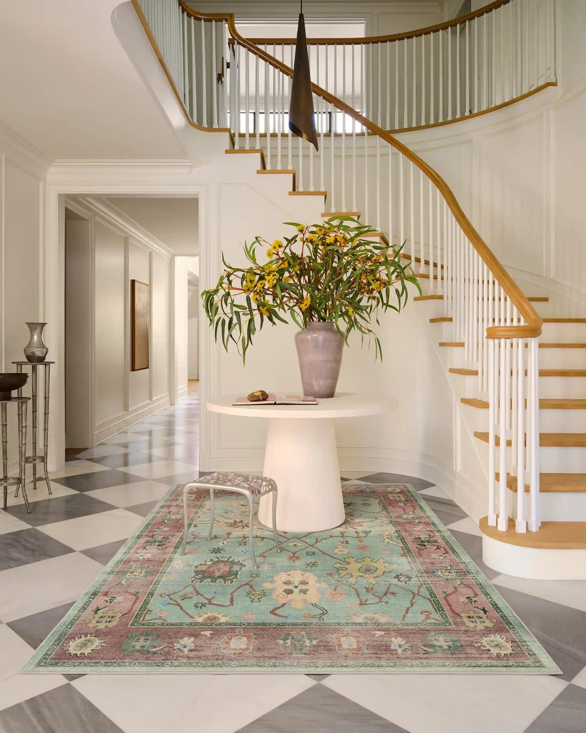 Jemima Sage and Rosewood Rug