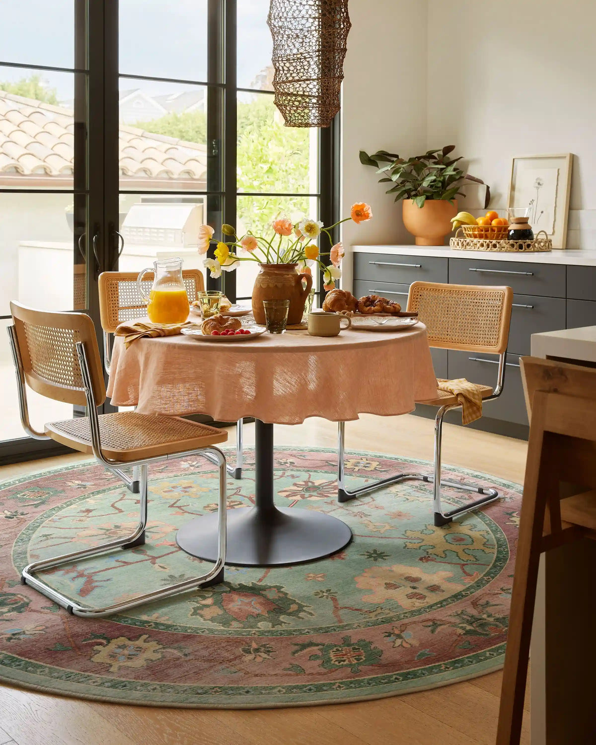 Jemima Sage and Rosewood Rug