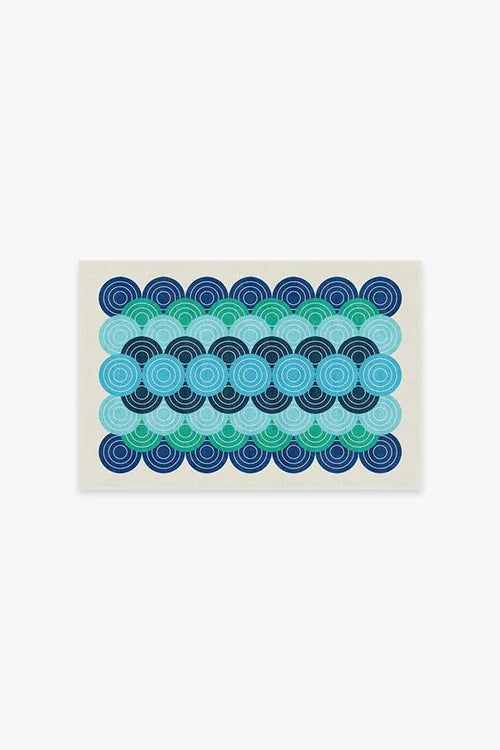 Biba Blue Green Rug by Jonathan Adler