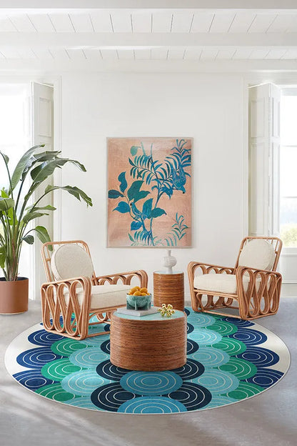 Biba Blue Green Rug by Jonathan Adler