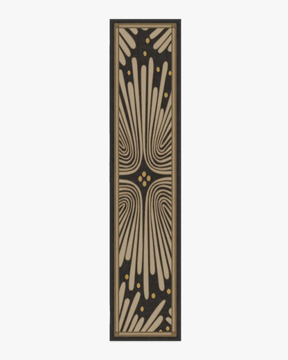 Gatsby Black & Gold Rug by Jonathan Adler