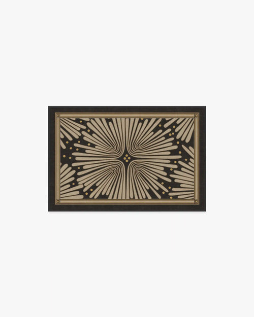 Gatsby Black & Gold Rug by Jonathan Adler