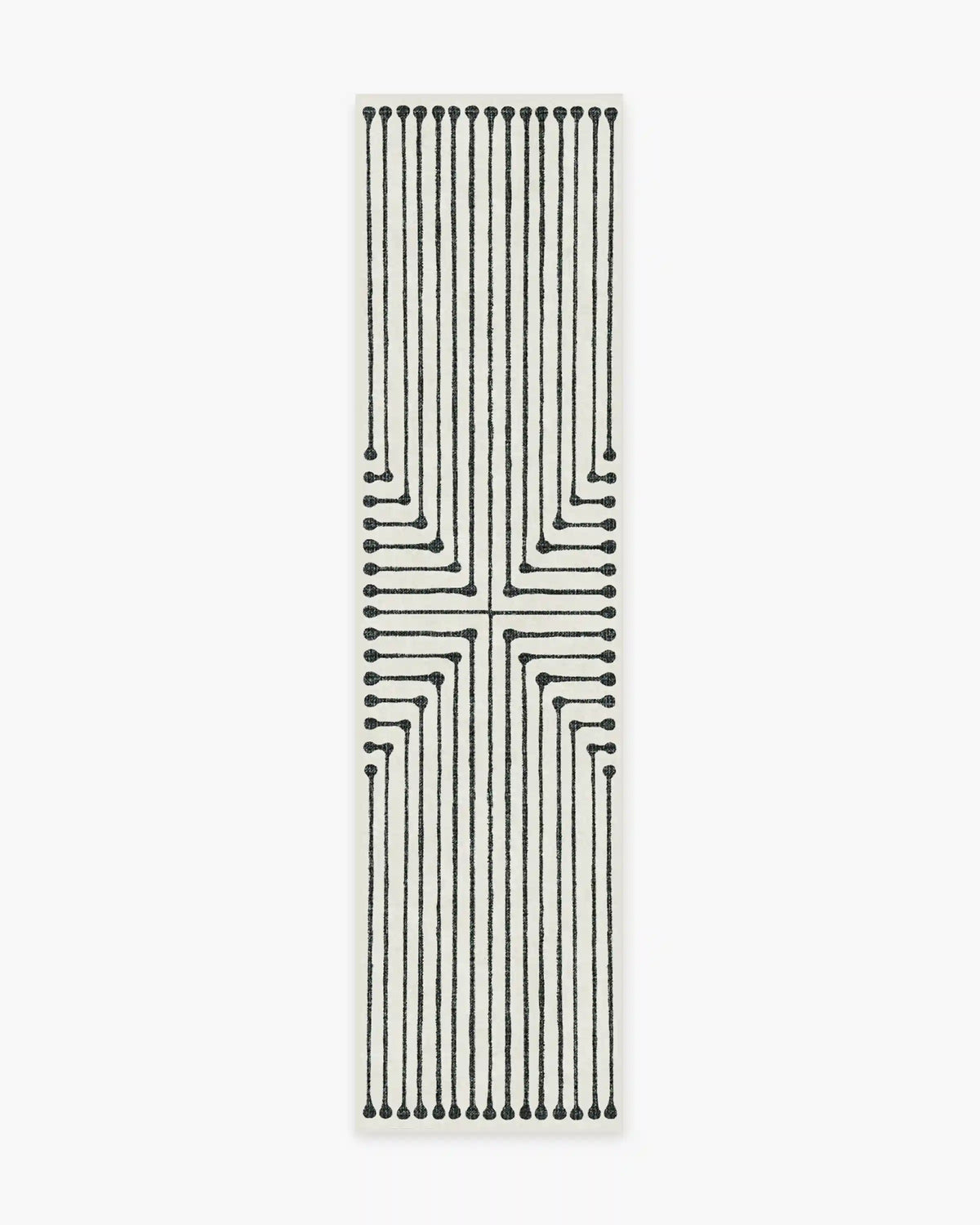Inkdrop Black & Ivory Rug by Jonathan Adler