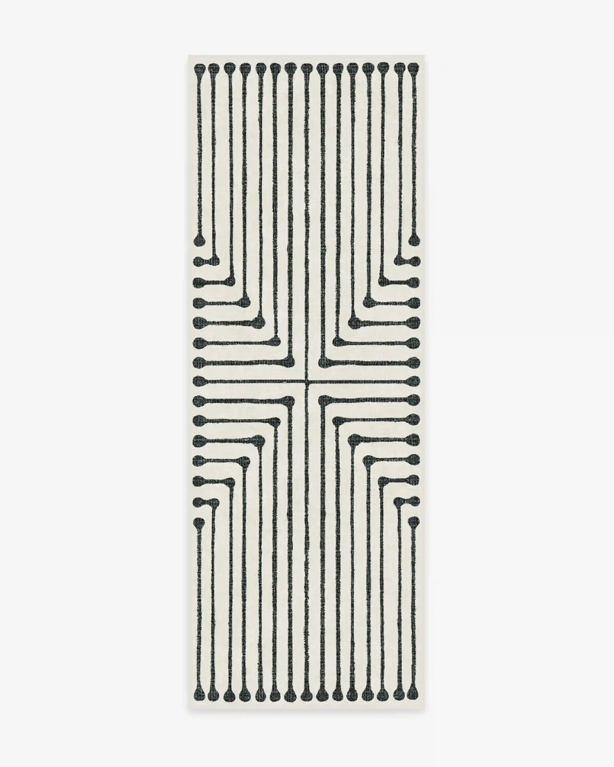 Inkdrop Black & Ivory Rug by Jonathan Adler