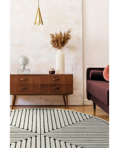 Inkdrop Black & Ivory Rug by Jonathan Adler