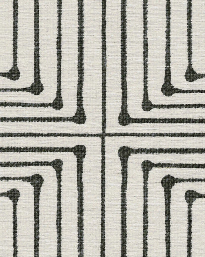 Inkdrop Black & Ivory Rug by Jonathan Adler