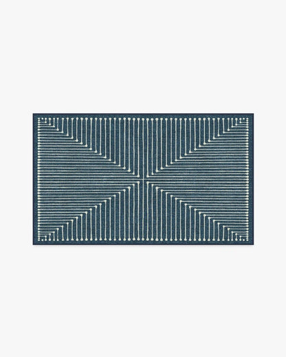 Inkdrop Lapis Blue Rug by Jonathan Adler