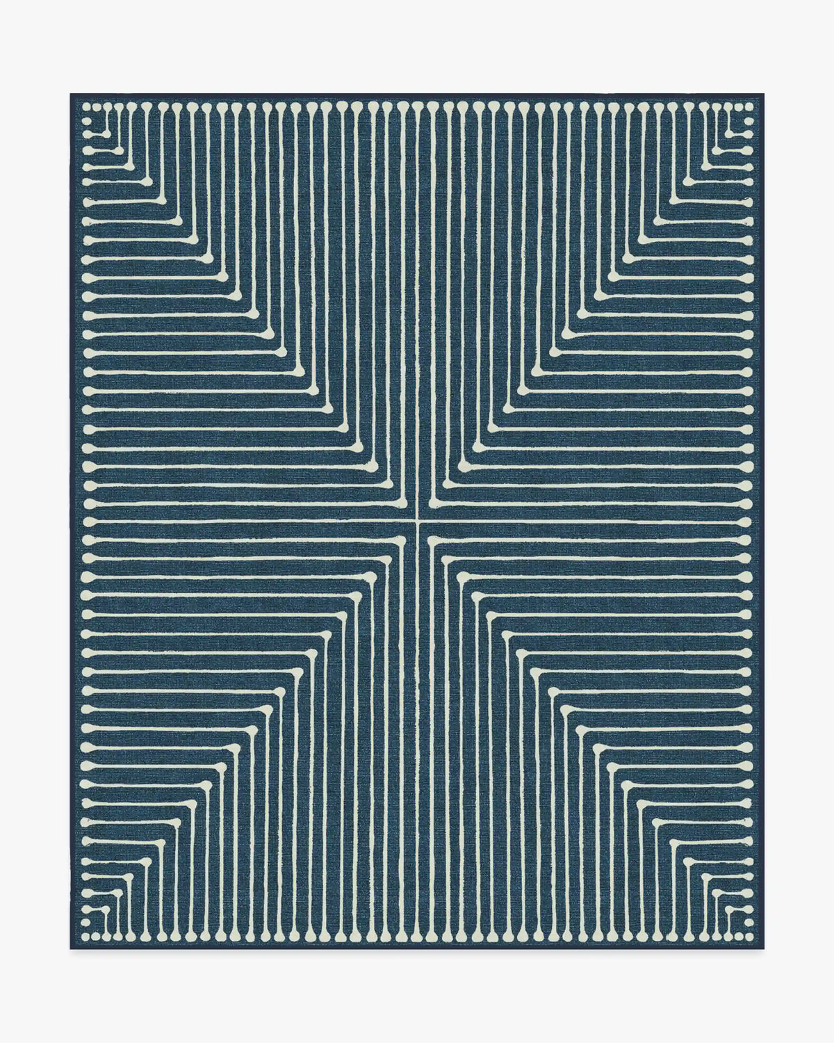 Inkdrop Lapis Blue Rug by Jonathan Adler
