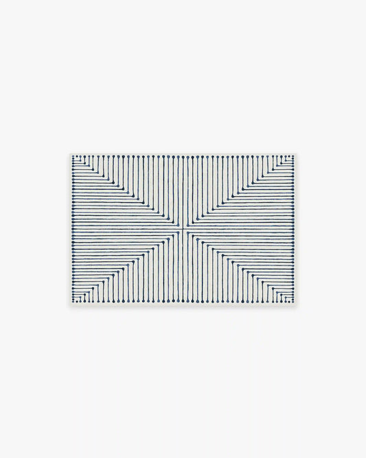 Inkdrop Slate Blue Rug by Jonathan Adler