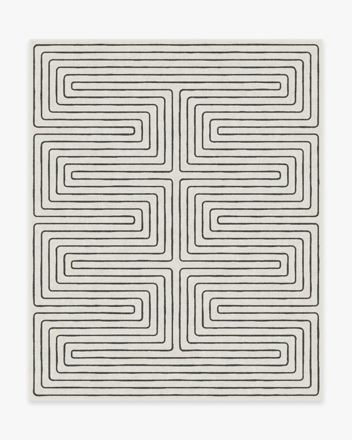 Labyrinth Black & Ivory Rug by Jonathan Adler
