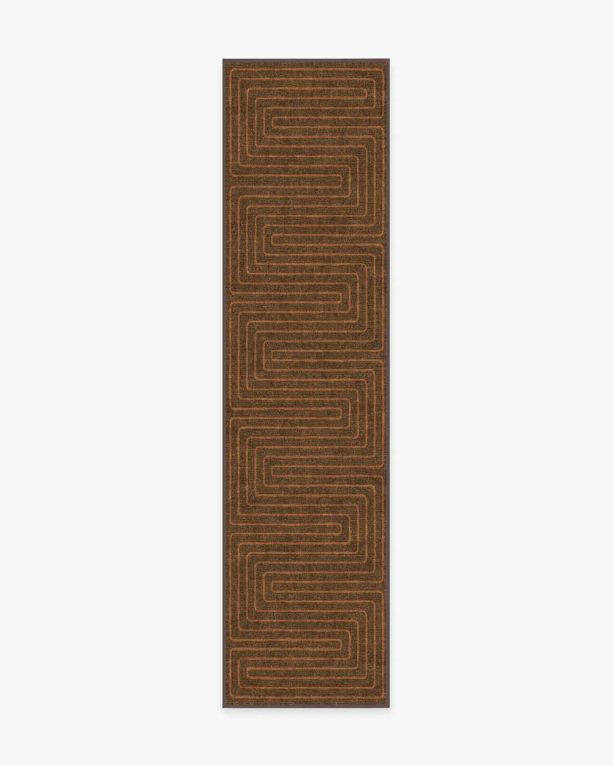 Labyrinth Brown & Orange Rug by Jonathan Adler