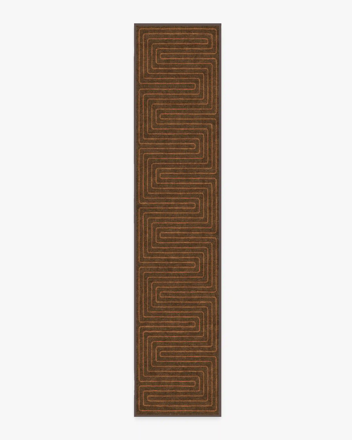 Labyrinth Brown & Orange Rug by Jonathan Adler