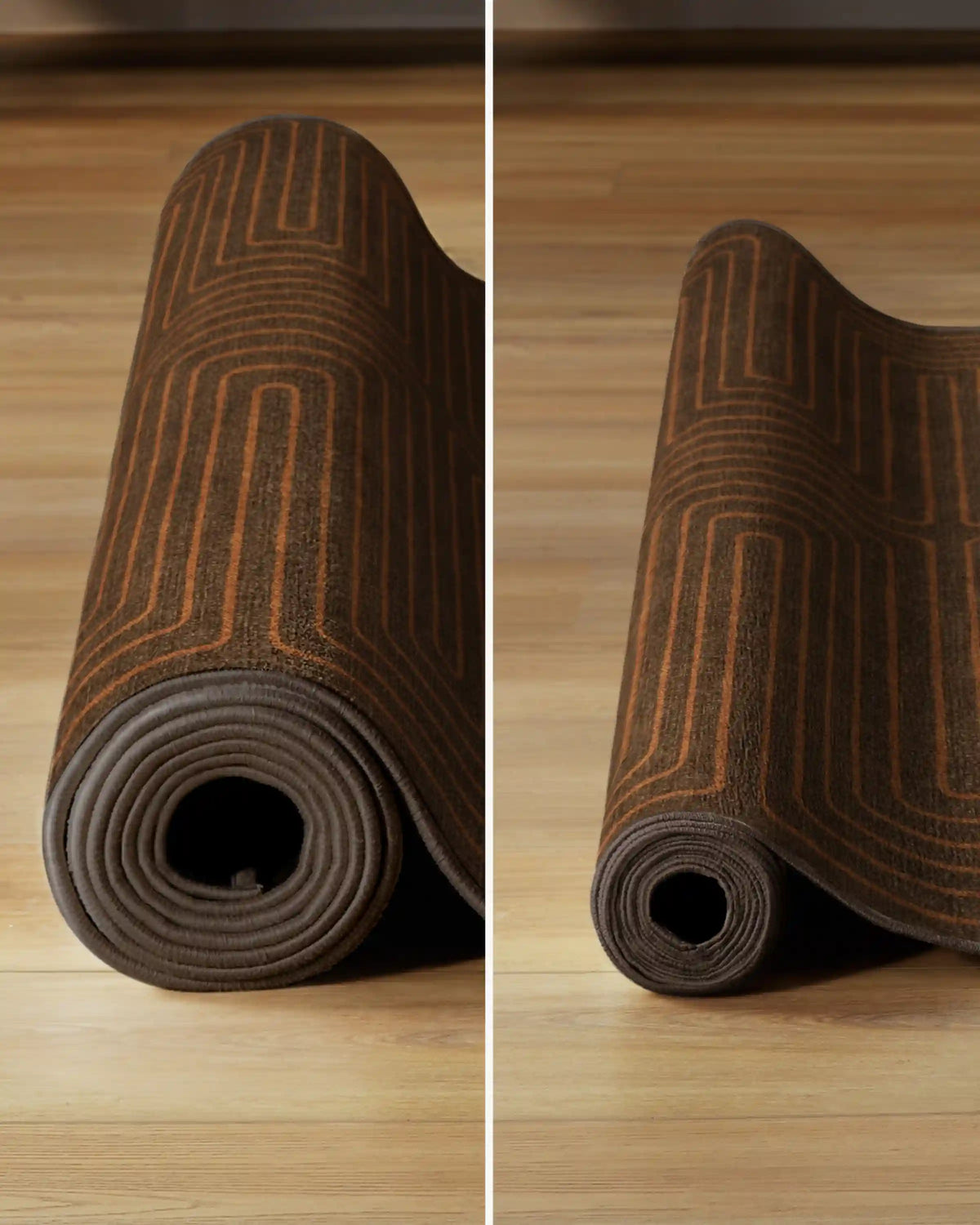 Labyrinth Brown & Orange Rug by Jonathan Adler