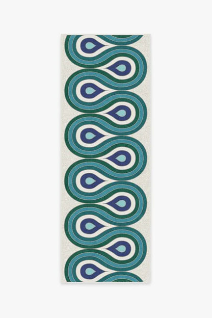 Milano Peacock Rug by Jonathan Adler