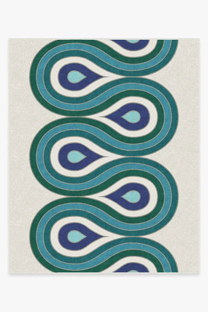 Milano Peacock Rug by Jonathan Adler