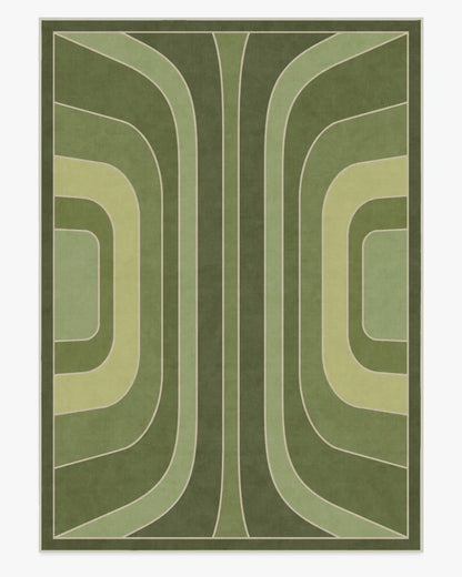 Paradox Green Rug by Jonathan Adler