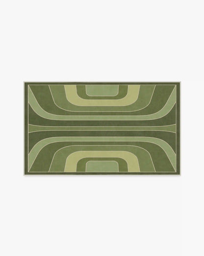 Paradox Green Rug by Jonathan Adler