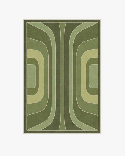Paradox Green Rug by Jonathan Adler