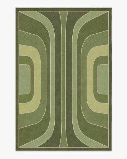 Paradox Green Rug by Jonathan Adler