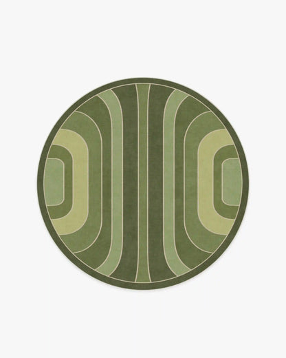 Paradox Green Rug by Jonathan Adler