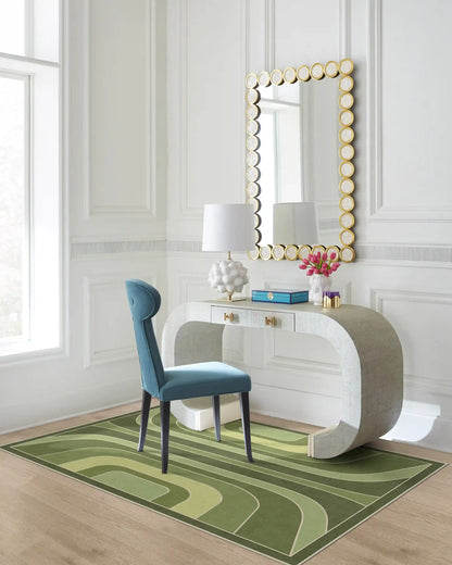Paradox Green Rug by Jonathan Adler