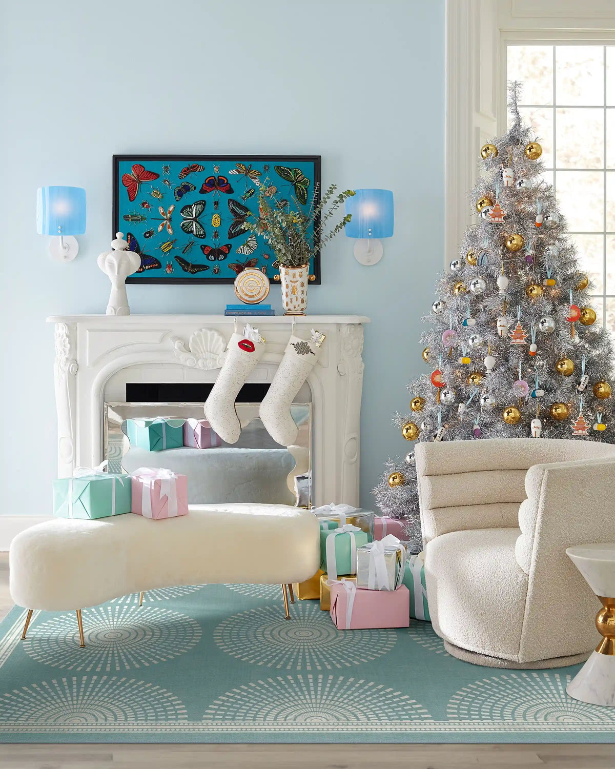 Santorini Blue Rug by Jonathan Adler