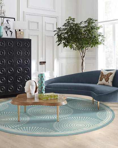Santorini Blue Rug by Jonathan Adler