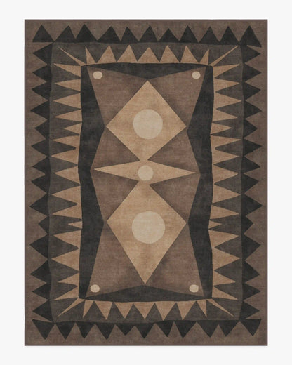 Hilma Charcoal Rug by Jungalow