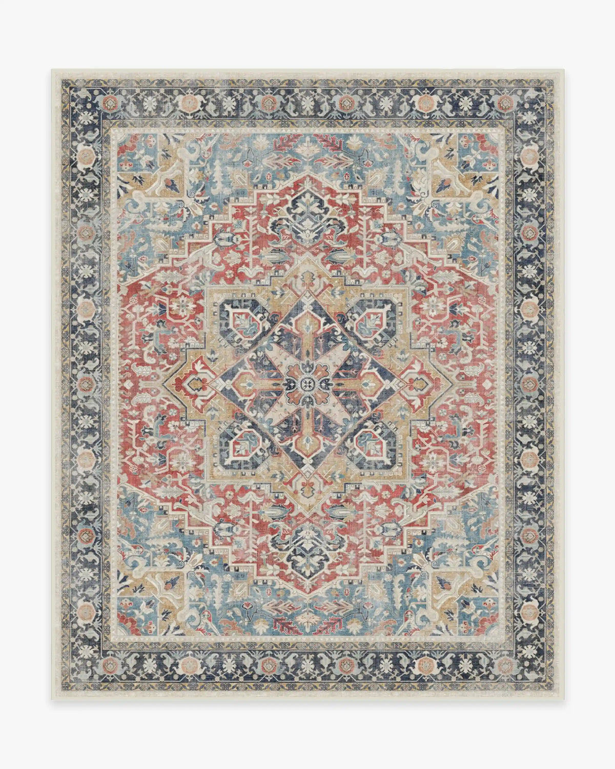 Kamran Cayenne Red Rug