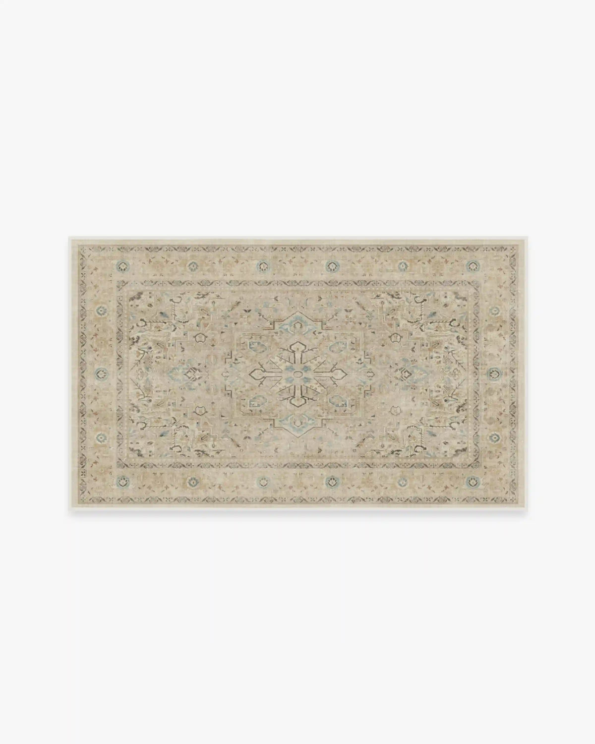 Kamran Ivory Opal Rug