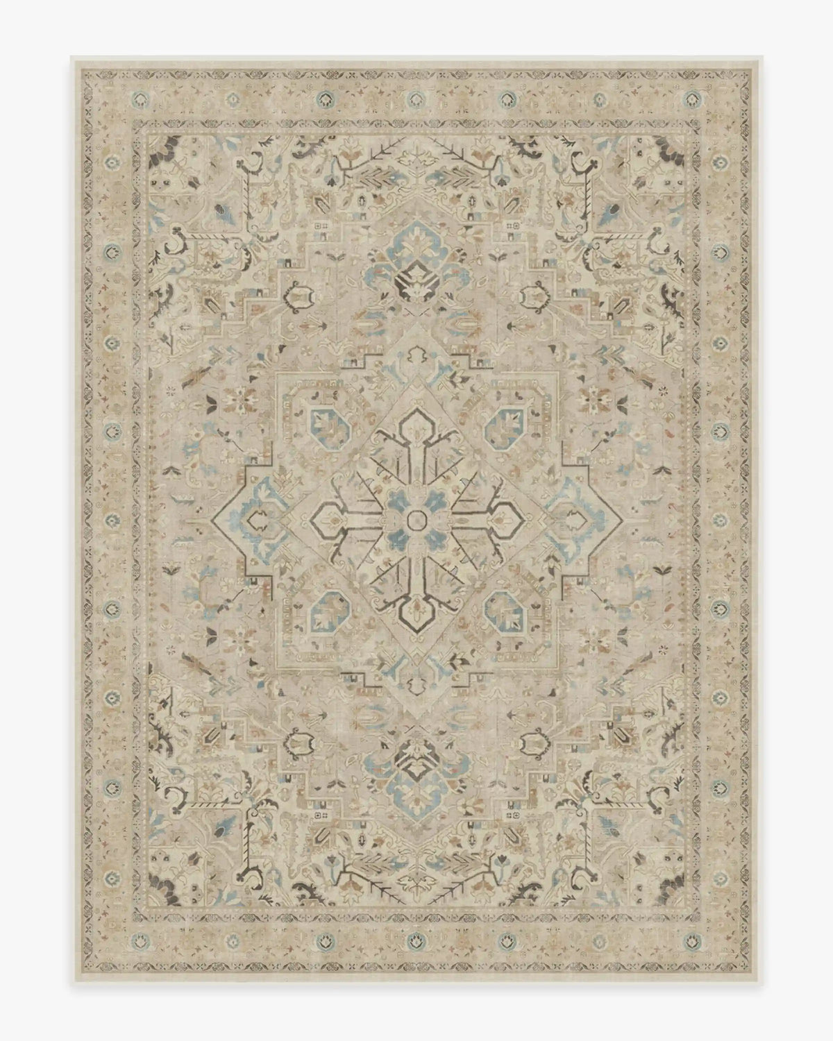Kamran Ivory Opal Rug