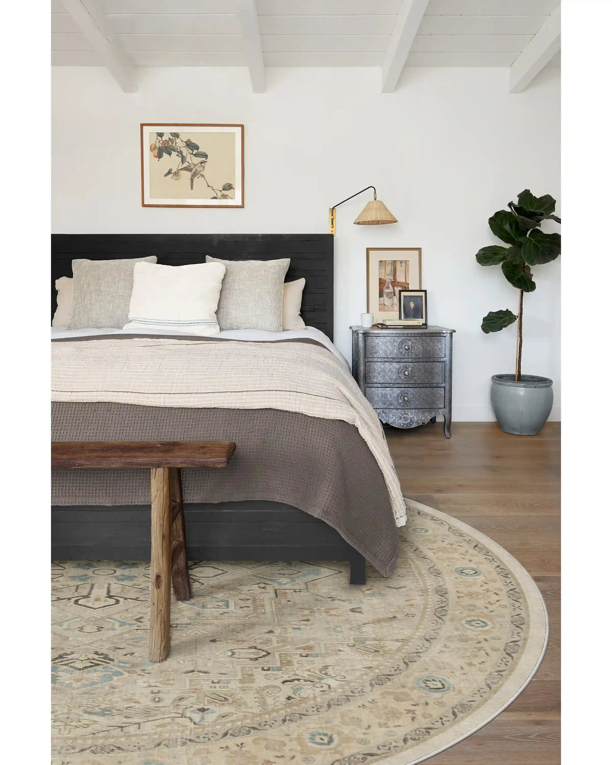 Kamran Ivory Opal Rug