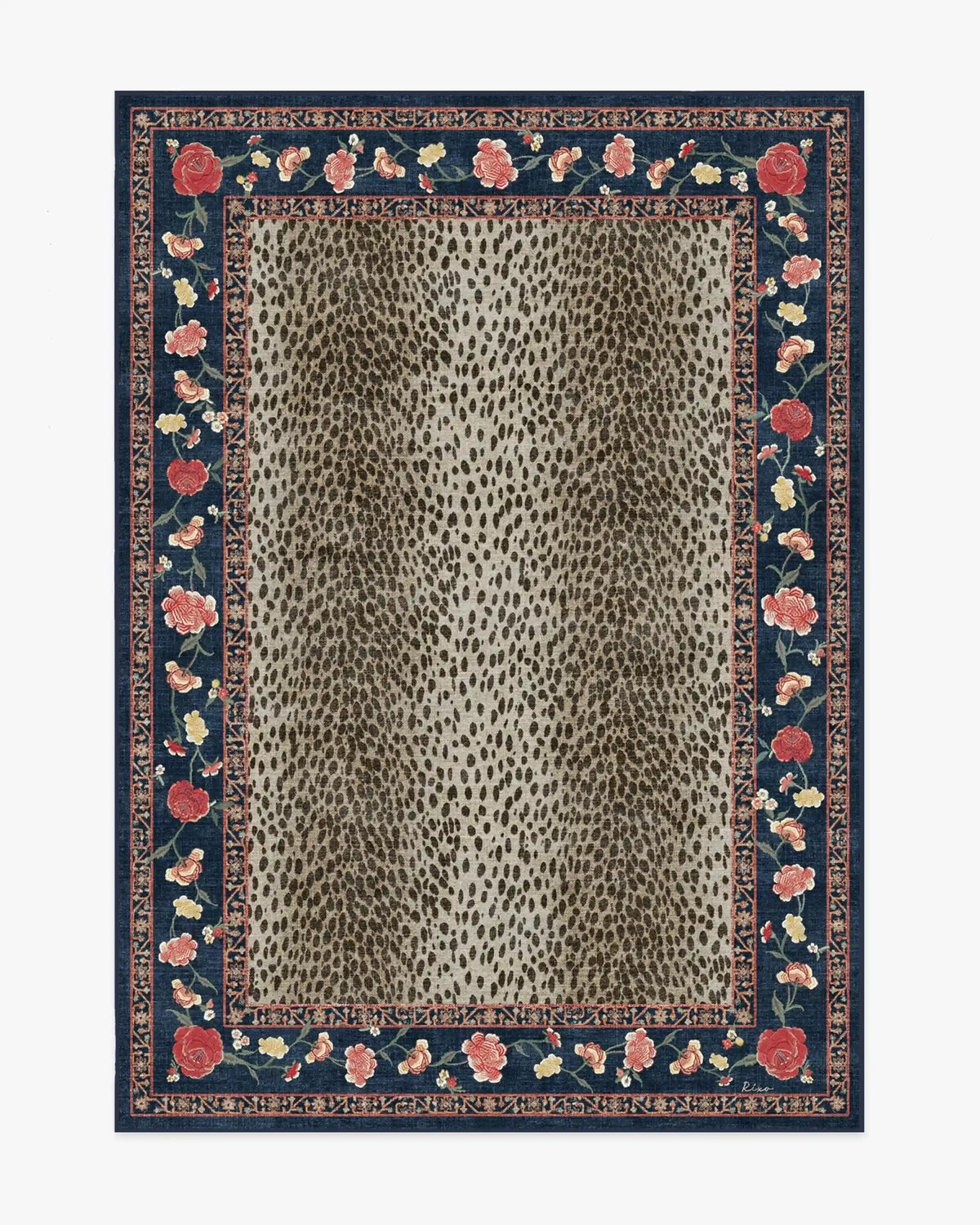 Kensington Sapphire & Brown Rug by RIXO