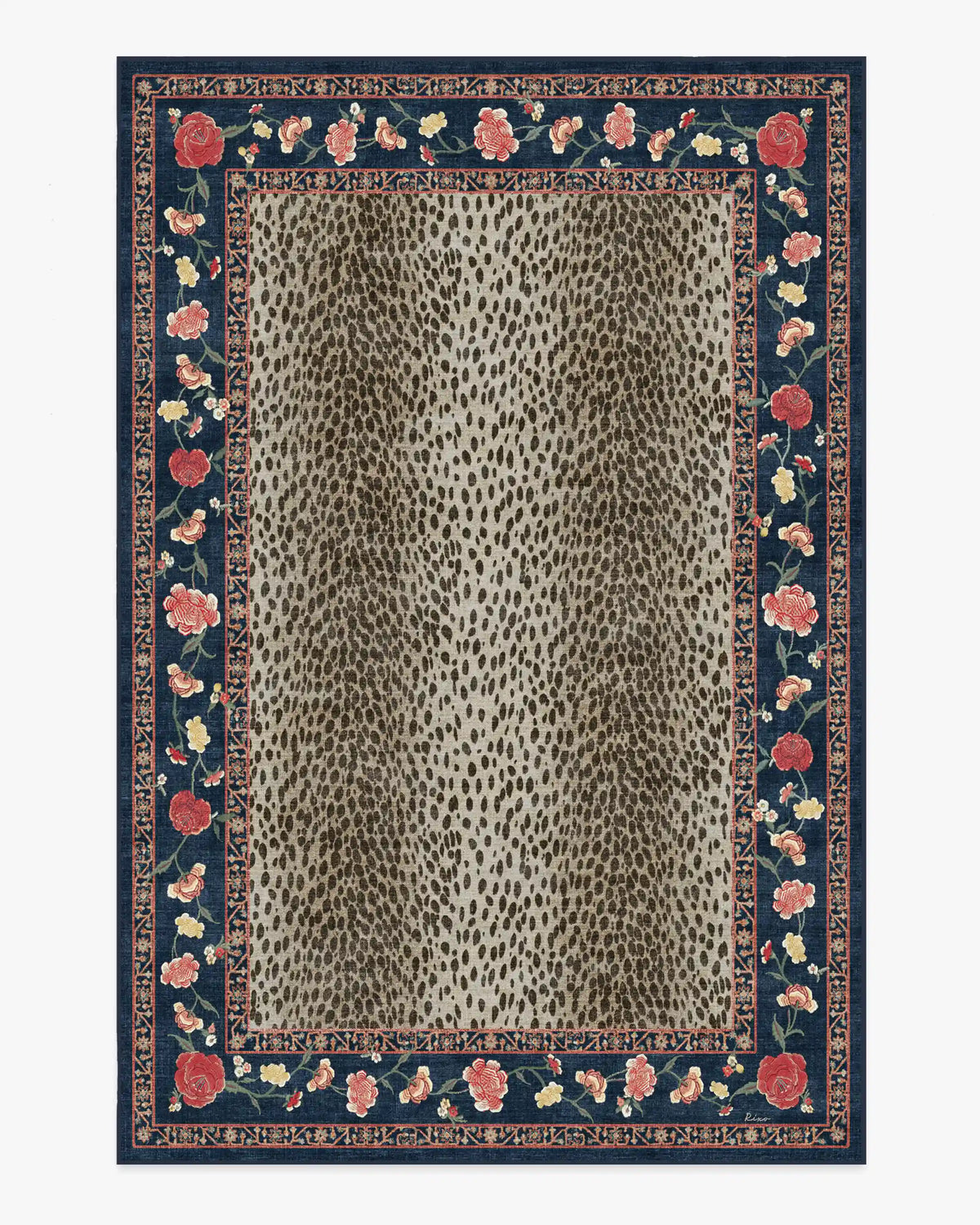 Kensington Sapphire & Brown Rug by RIXO