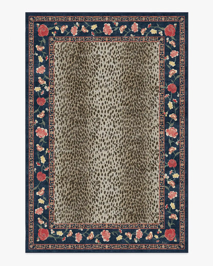 Kensington Sapphire & Brown Rug by RIXO