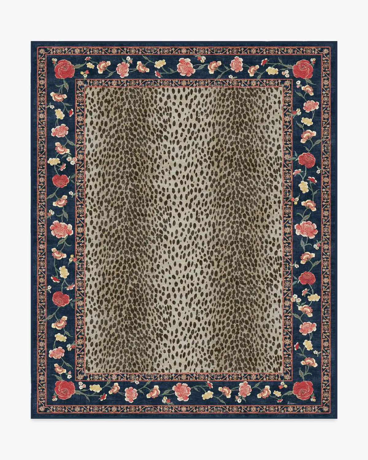 Kensington Sapphire & Brown Rug by RIXO