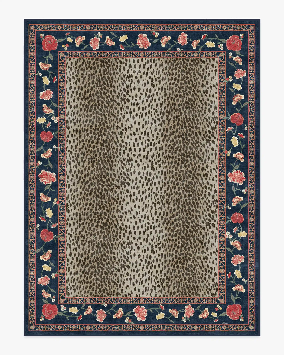 Kensington Sapphire & Brown Rug by RIXO