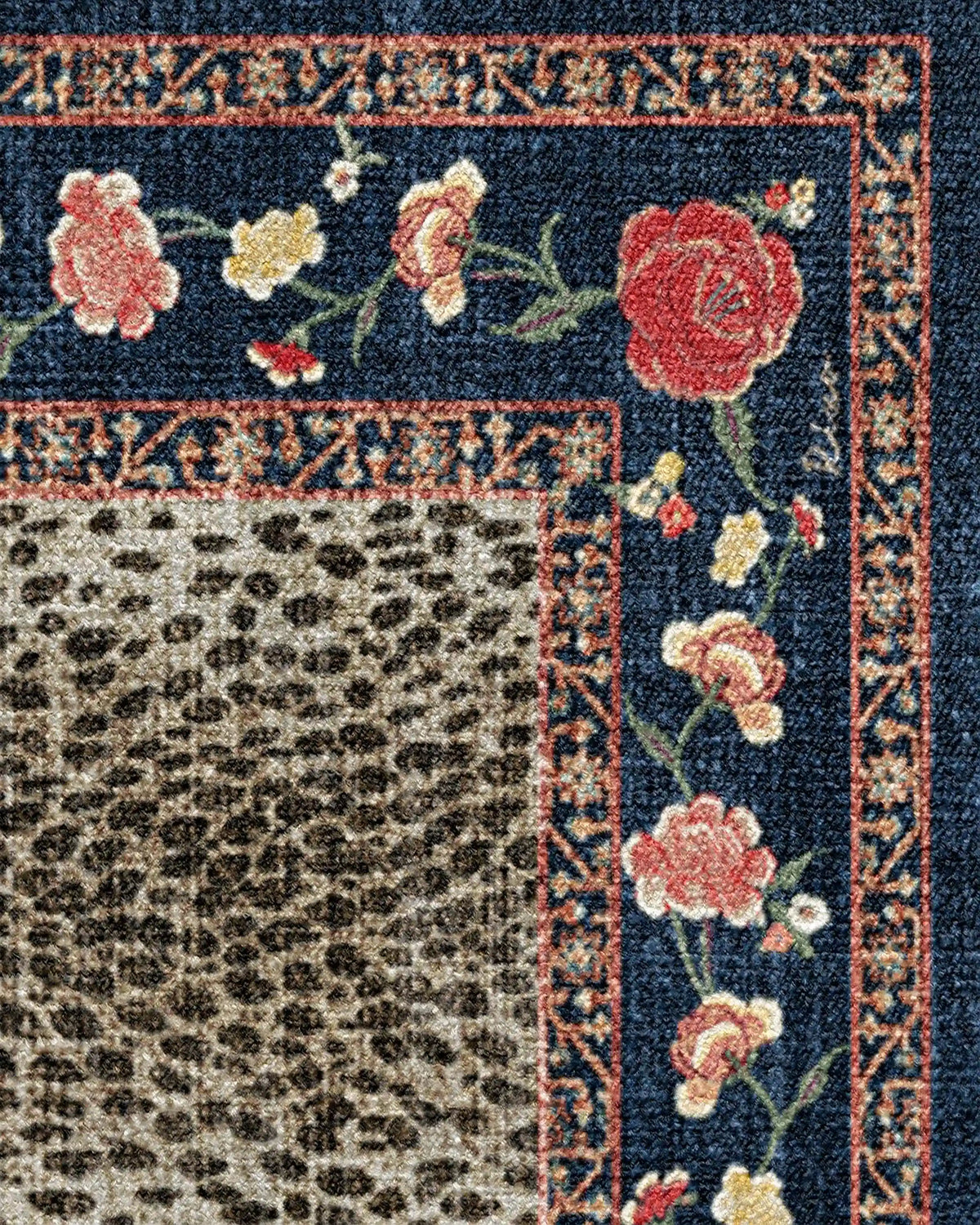 Kensington Sapphire & Brown Rug by RIXO