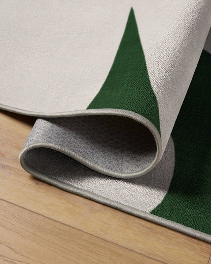 Kolmikko Green & Pink Rug by Marimekko