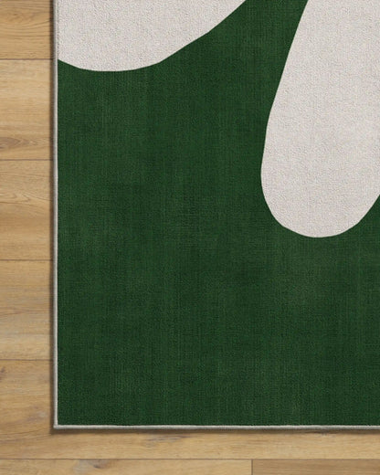 Kolmikko Green & Pink Rug by Marimekko