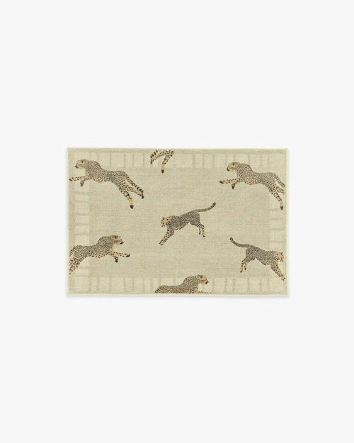 Leaping Cheetah Sand Rug by Scalamandré