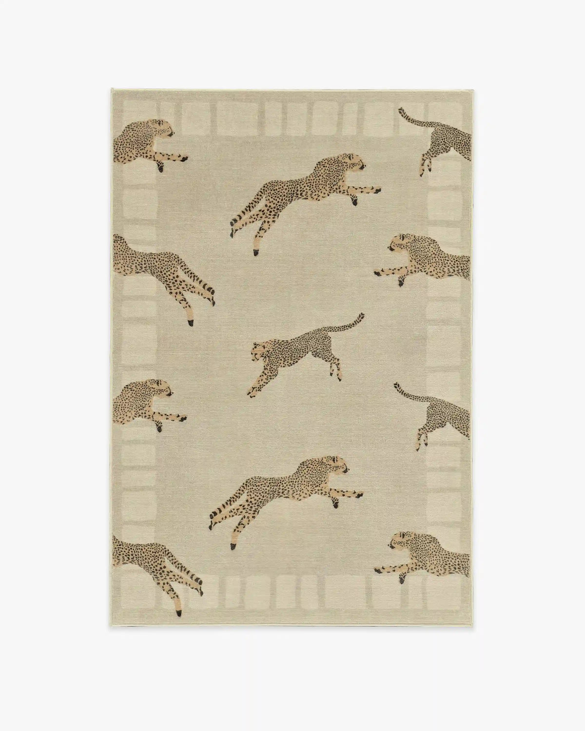 Leaping Cheetah Sand Rug by Scalamandré
