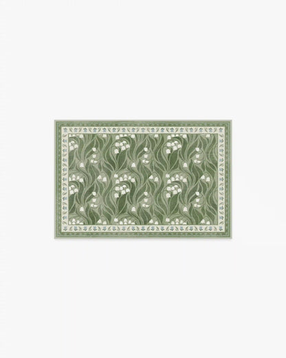 Lila Green & Ivory Rug