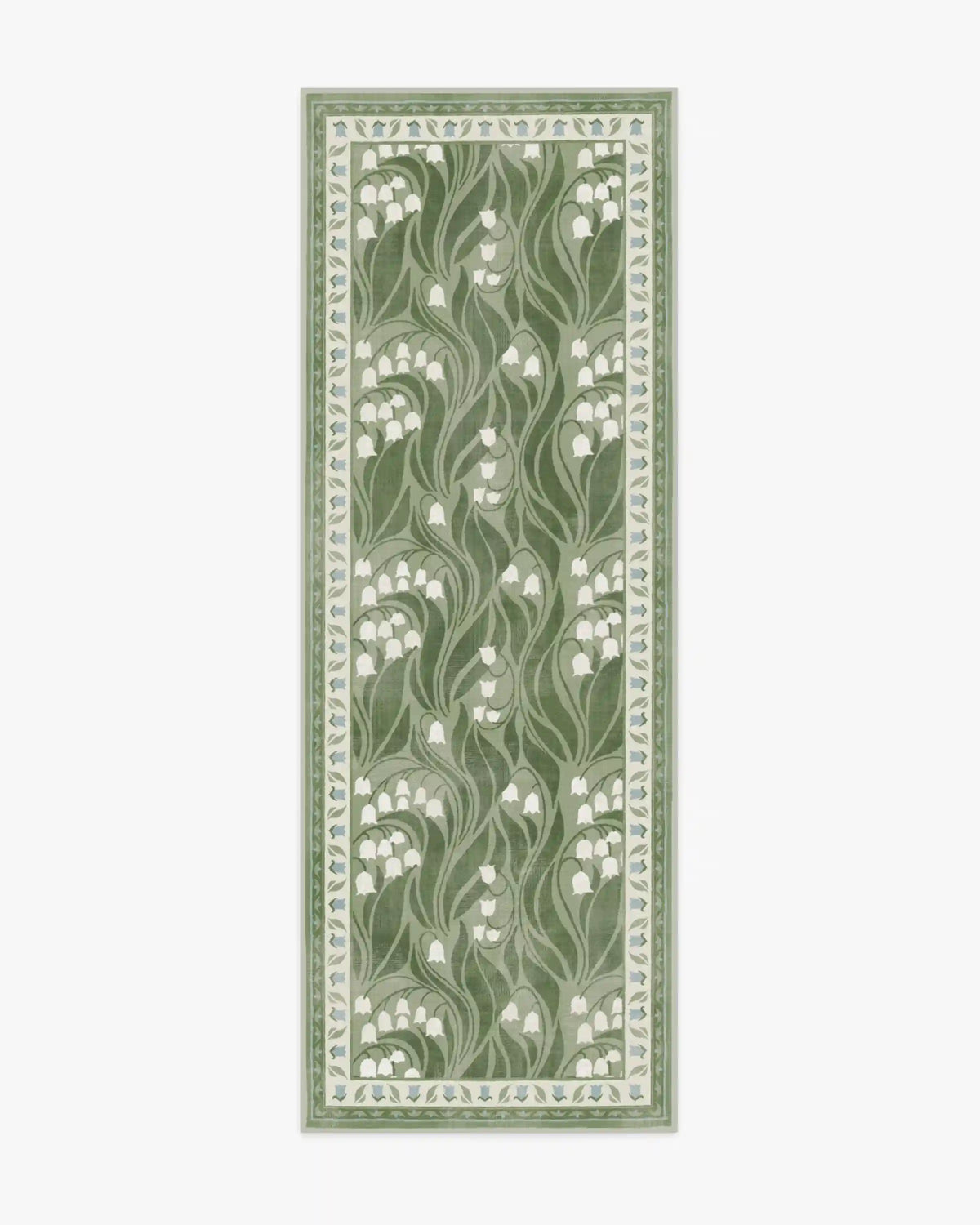 Lila Green & Ivory Rug