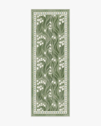 Lila Green & Ivory Rug