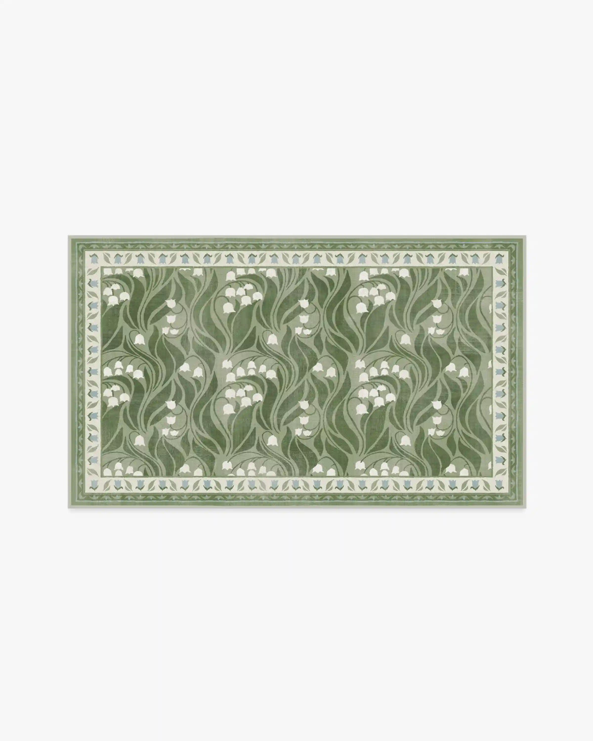 Lila Green & Ivory Rug