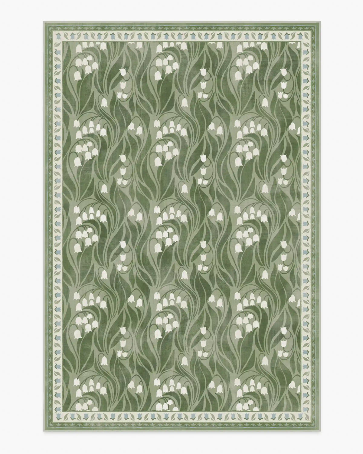 Lila Green & Ivory Rug